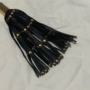 Michael Kors - Leather and Brass fringe key chain